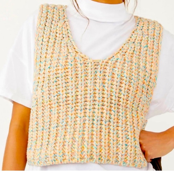 XS Free People Reversible Sweater Vest - Picture 2 of 8